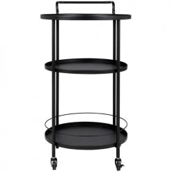 Maisons Du Monde Îlots Et Dessertes Desserte En Métal Noir à Roulettes