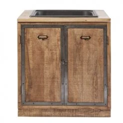 Maisons Du Monde Meubles Bas Avec évier Meuble Bas De Cuisine Avec évier 2 Portes En Manguier Massif