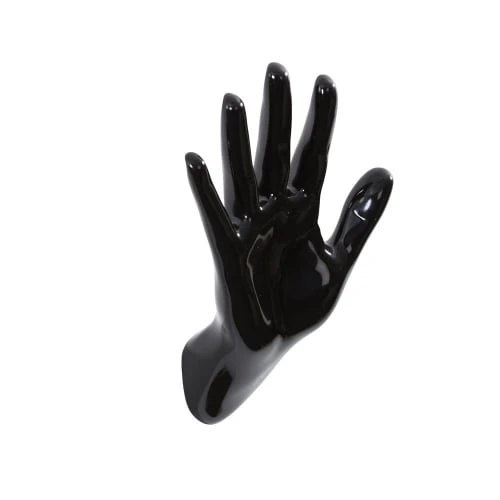 Thelermont Upton Portemanteaux Et Patères Porte Manteaux Résine Main Stop Noir